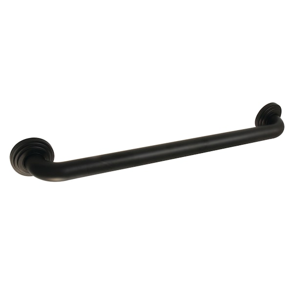 Contemporary DR214240 Milano 24" X 1-1/4" OD Grab Bar, Matte Black, 26.81 L, Brass, Matte Black